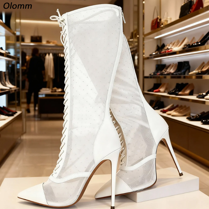 Guipure Lace Panel - Olomm Artisan Made Botas de malla