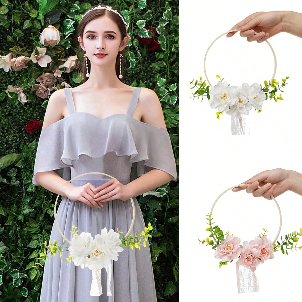 Tassel Fringe Trim - 1 corona de flores redonda de