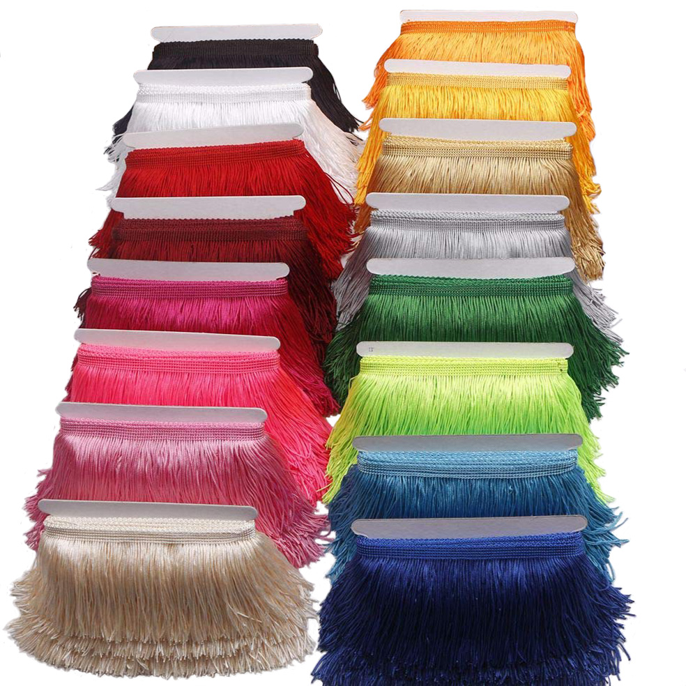 Fringe Ribbon Sewing - 10 yardas 15cm de largo borla
