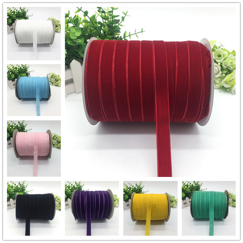 Velvet Ribbon Roll - Cinta de terciopelo de 5 yardas,