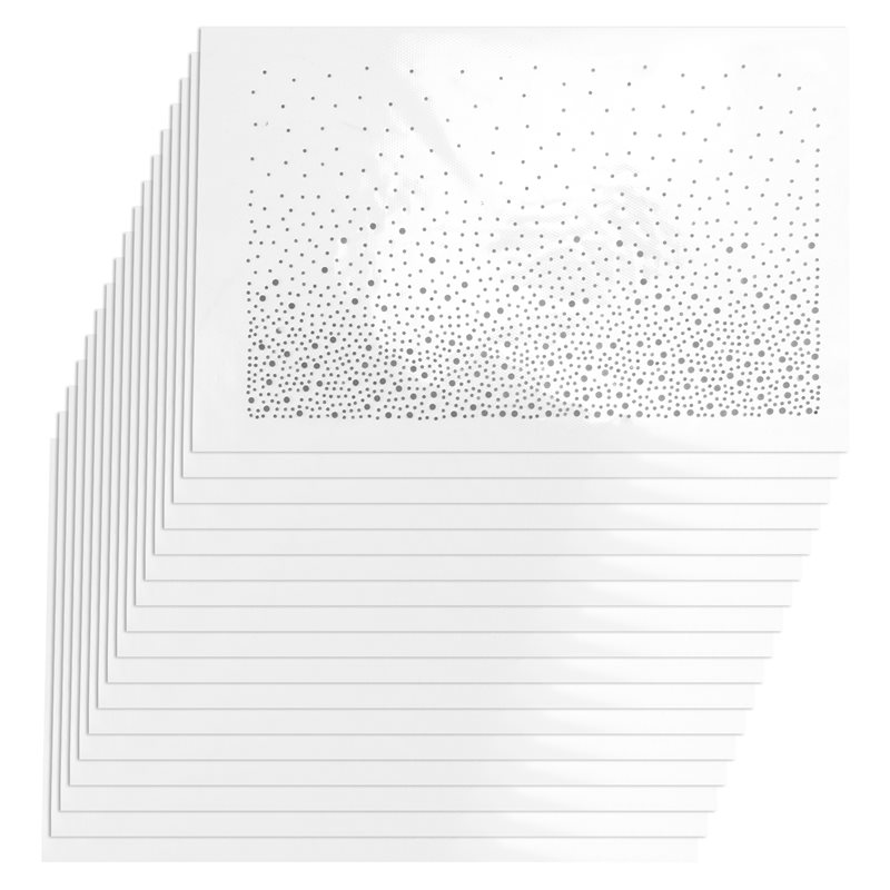 Hotfix Rhinestone Sheet - A53Q-Glitter Hotfix Rhinestones, 17 Hojas de