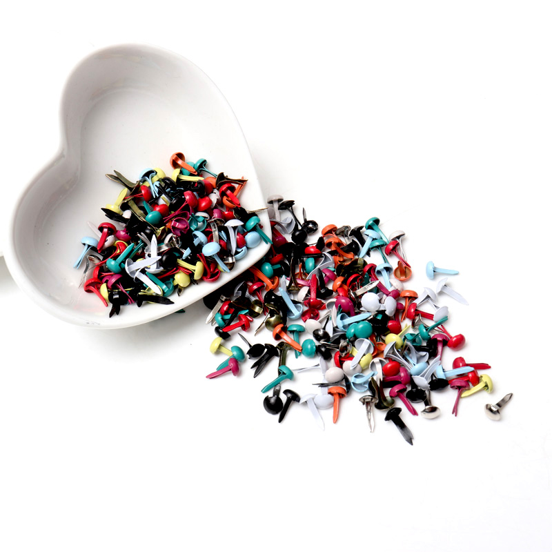 Embellishments For Scrapbooking - Clips Decorativos Redondos en Colores Pastel