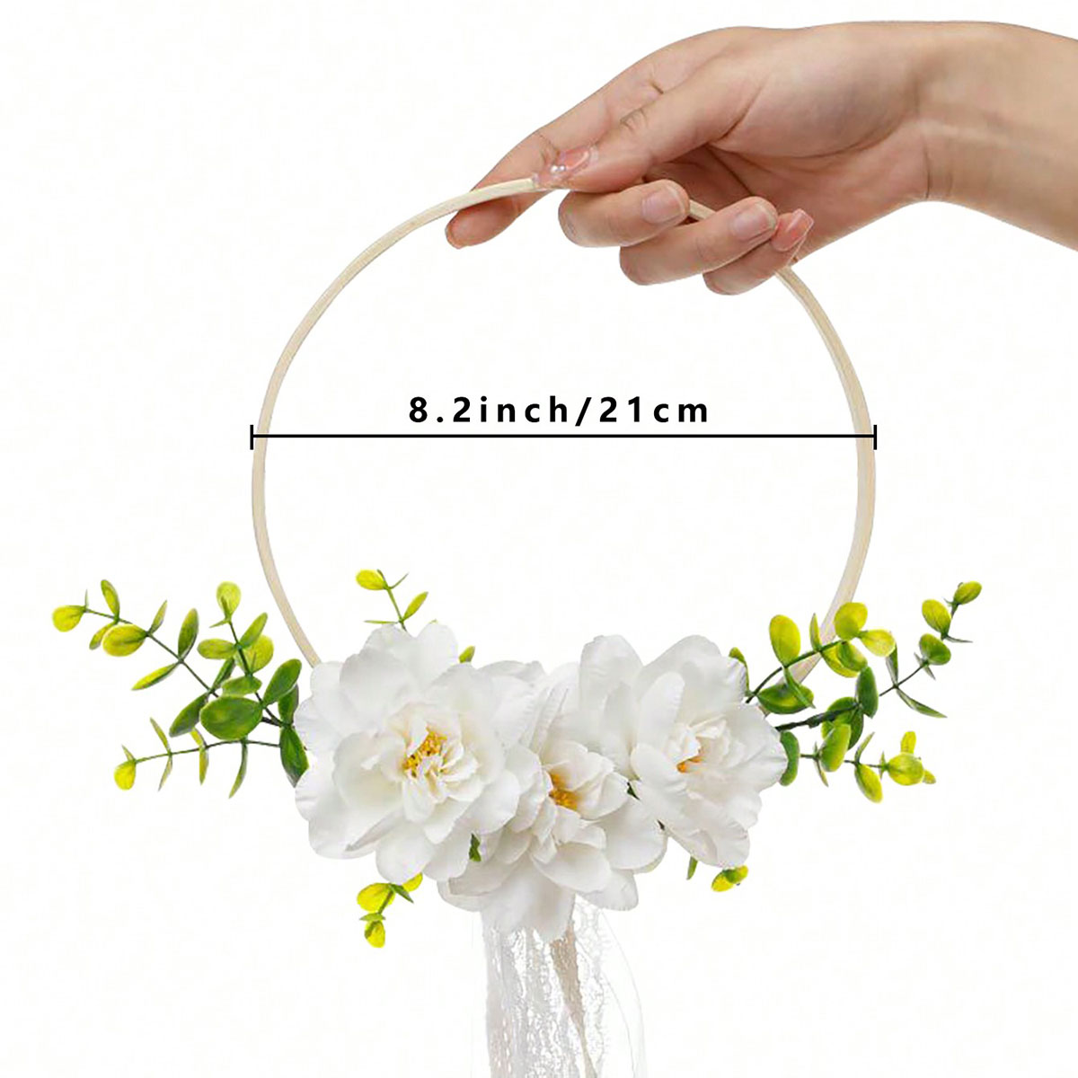 1 corona de flores redonda de  - Tassel Fringe Trim reseña y precio