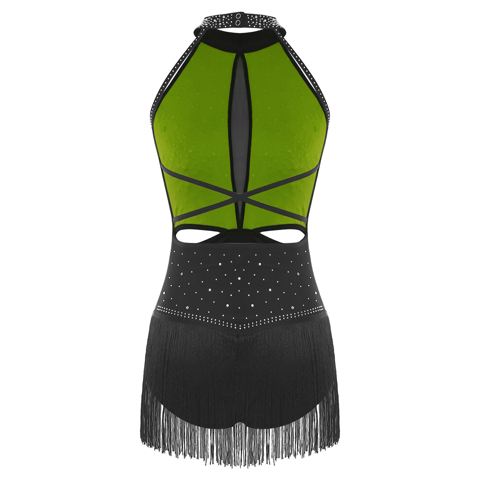 Vestidos rítmicos de baile par - Rhinestone Banding Trim reseña y precio