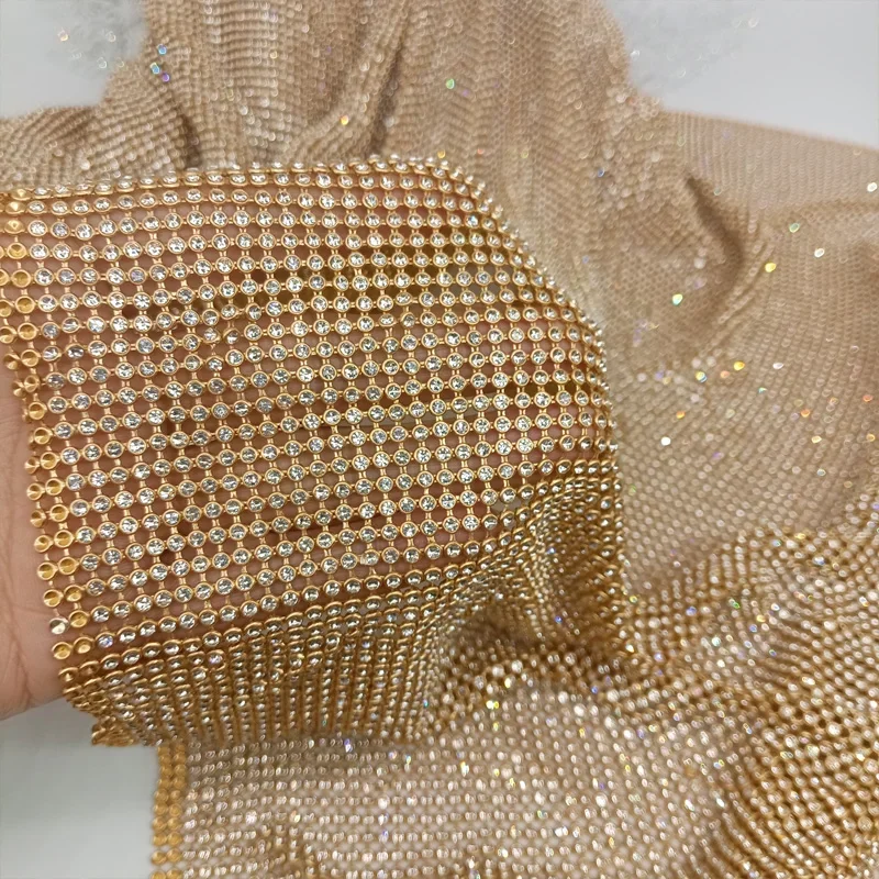 Tela de malla metálica con dia - Crystal Mesh Fabric reseña y precio