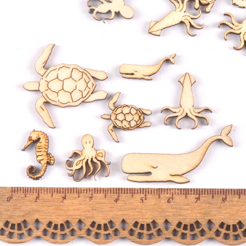 20 piezas 25-40mm tortuga mari - Craft Embellishments reseña y precio