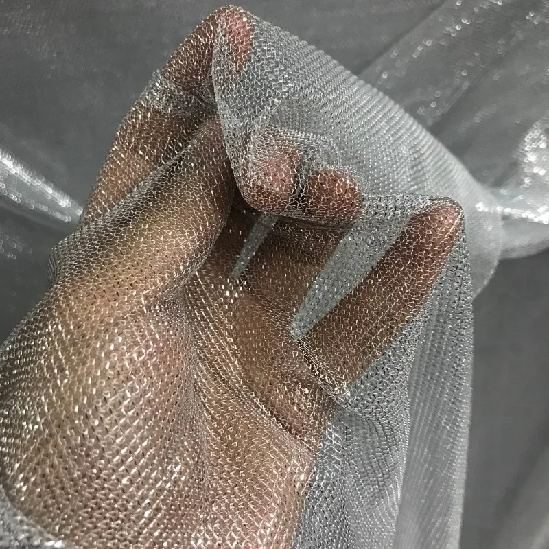 Tela elástica de malla, rejill - Crystal Mesh Fabric reseña y precio
