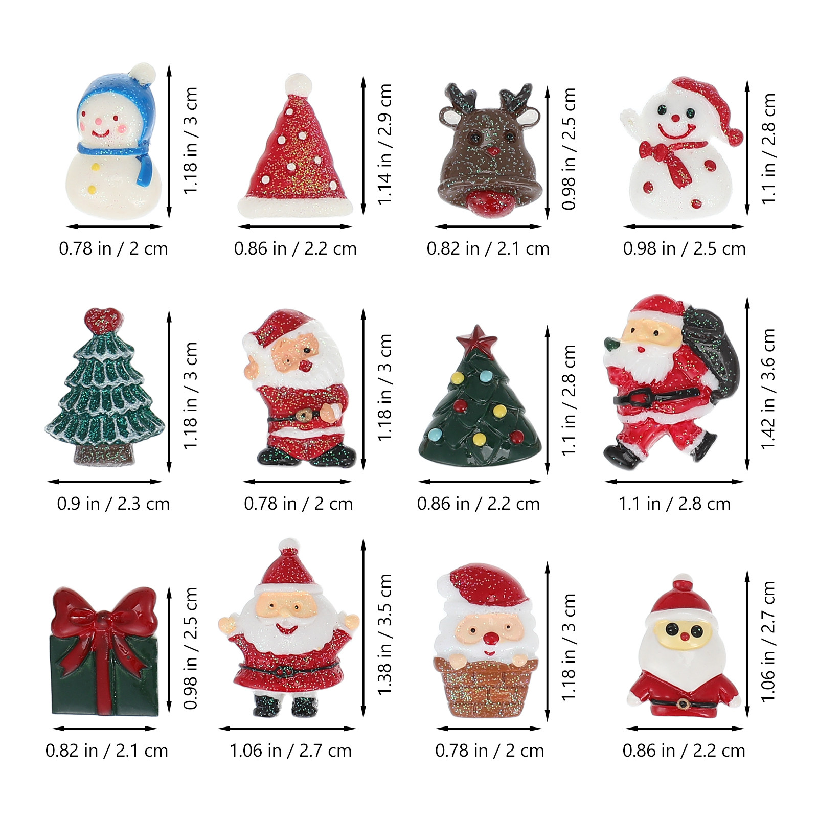 50 piezas de adornos navideños - Embellishment Crafts reseña y precio