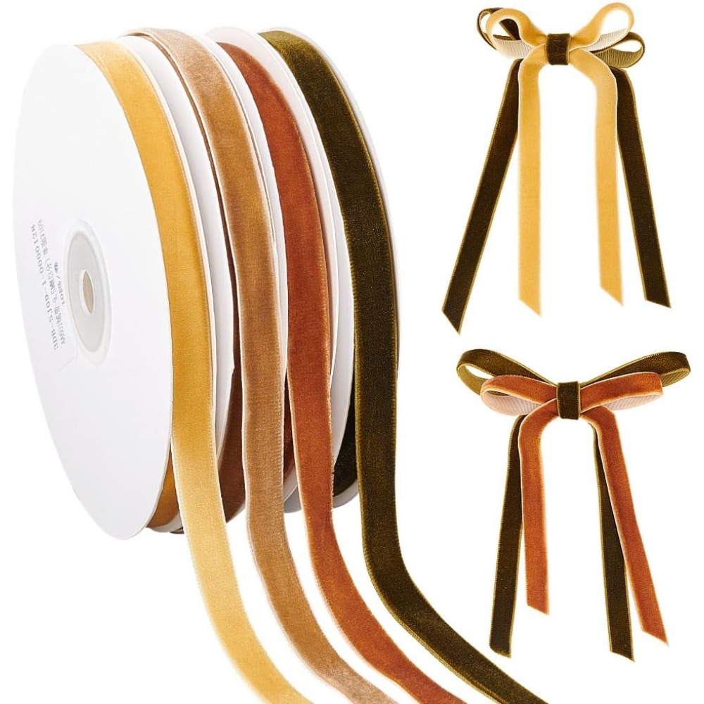 4 rollos de cinta de terciopel - Velvet Ribbon Roll reseña y precio