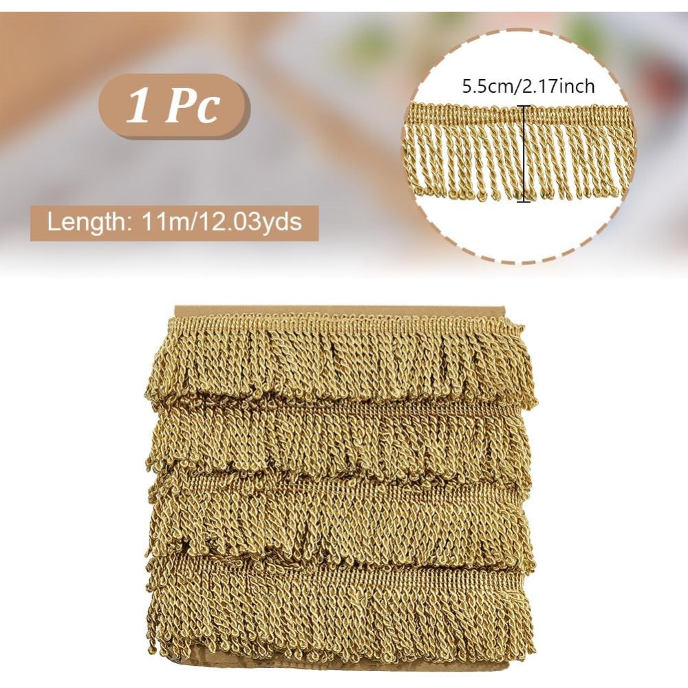 Adorno de flecos de 12 yardas  - Tassel Fringe Trim reseña y precio