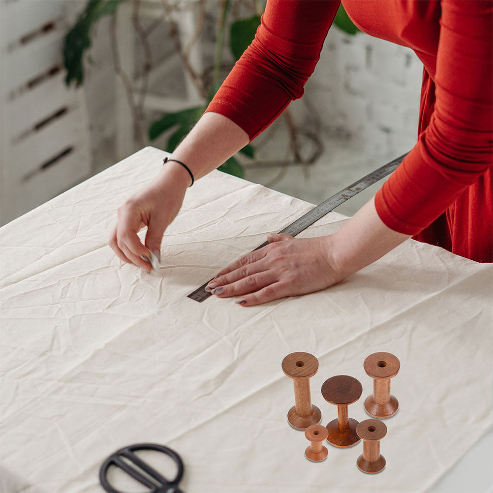 Juego de 7 Bobinas de Madera,  - Embroidery Craft reseña y precio