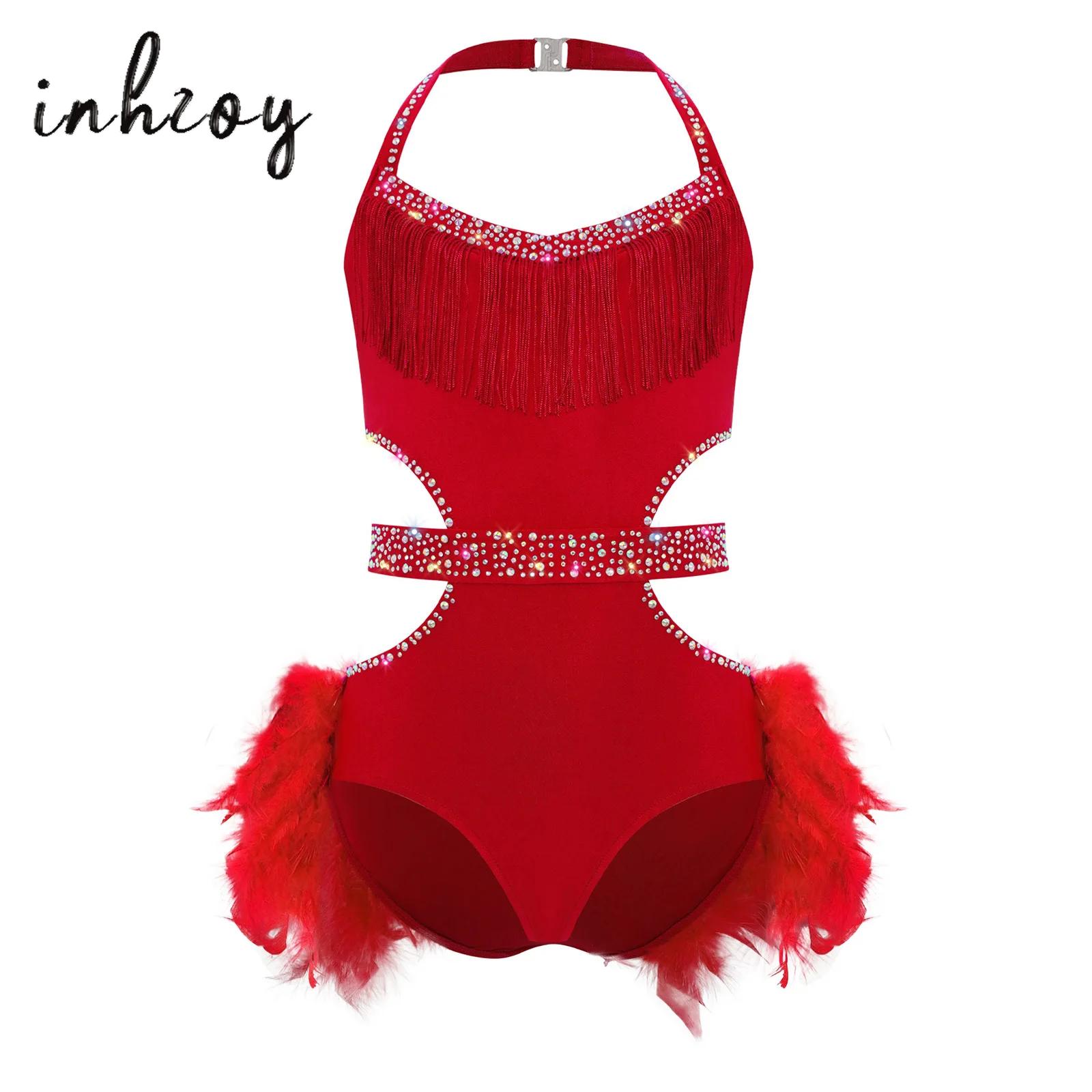 Traje de baile de Jazz latino  - Rhinestone Banding Trim reseña y precio