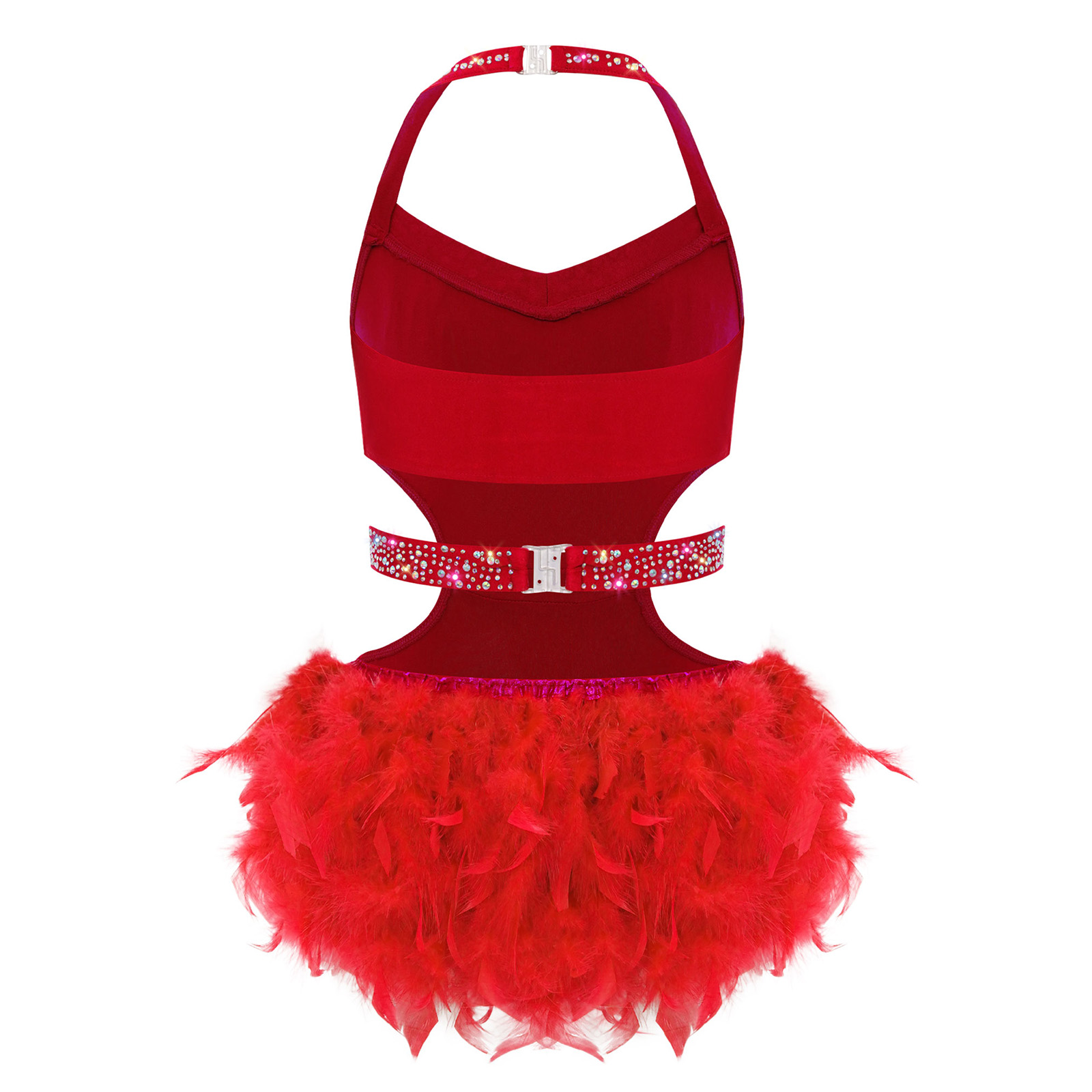 Traje de baile de Jazz latino  - Rhinestone Banding Trim reseña y precio