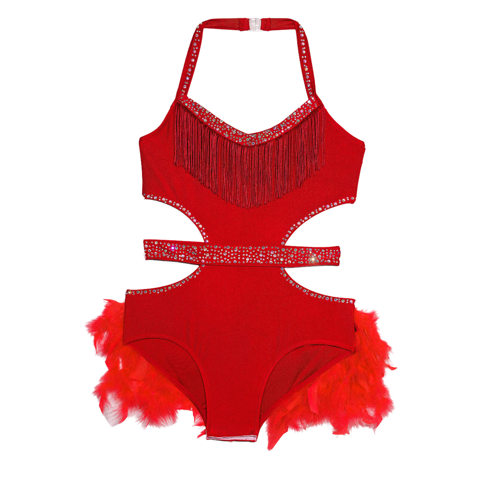 Traje de baile de Jazz latino  - Rhinestone Banding Trim reseña y precio