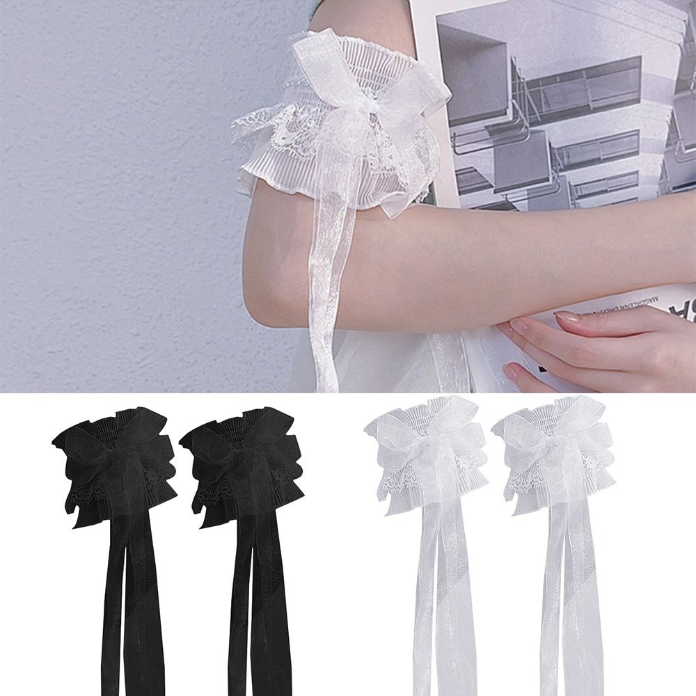 Calentadores de brazo con lazo - Lace Ribbon Trim reseña y precio