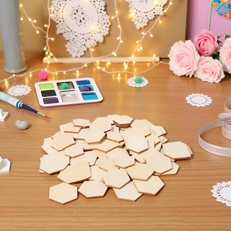 50 Uds. De piezas hexagonales  - Craft Embellishments reseña y precio