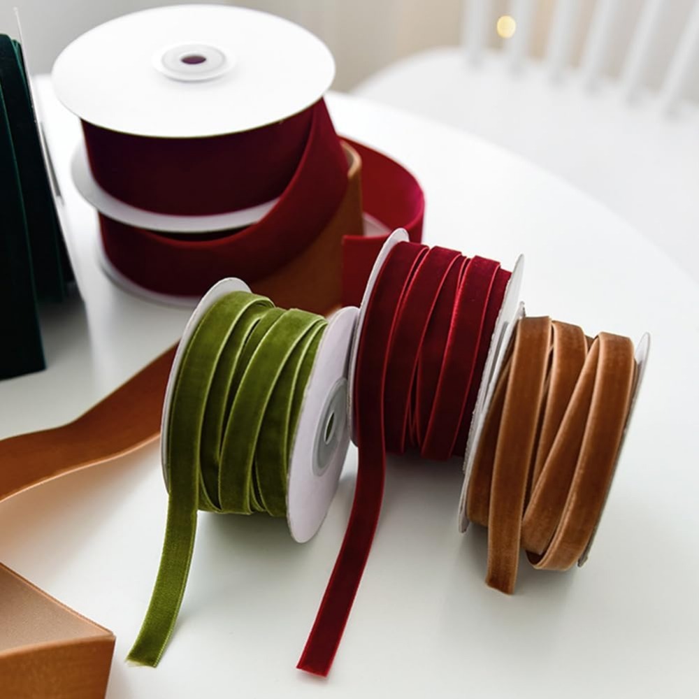 2 rollos de cinta de terciopel - Velvet Ribbon Roll reseña y precio