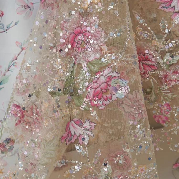 Tela de encaje de lujo con cue - Embellish Knit reseña y precio