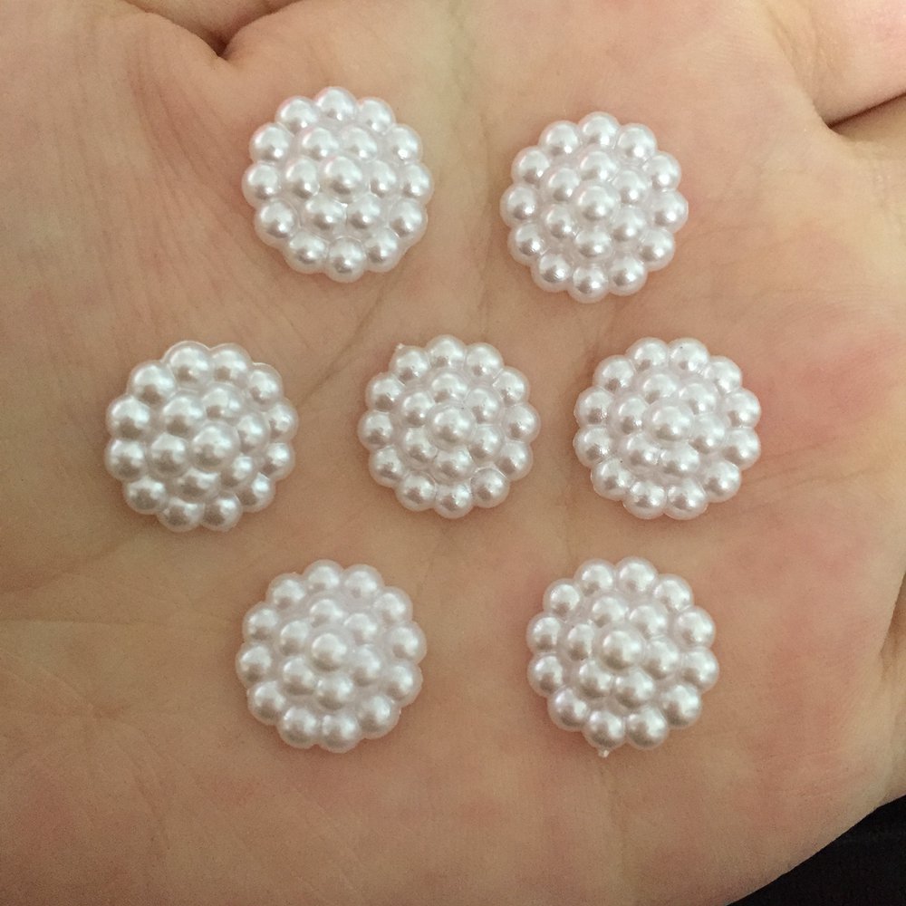 40 Uds. De flores de perlas de - Embellishments For Scrapbooking reseña y precio