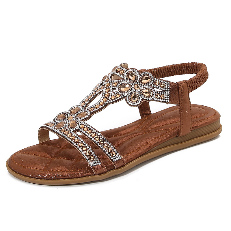 Sandalias de talla grande con  - Sew On Rhinestone reseña y precio