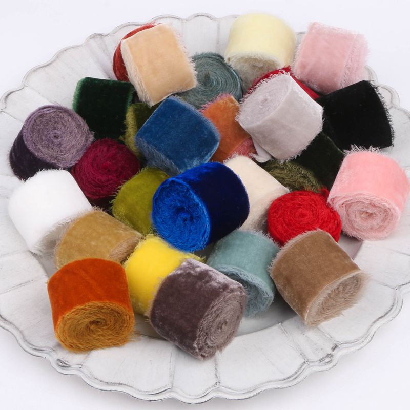 1M/rollo de cinta de terciopel - Velvet Ribbon Roll reseña y precio