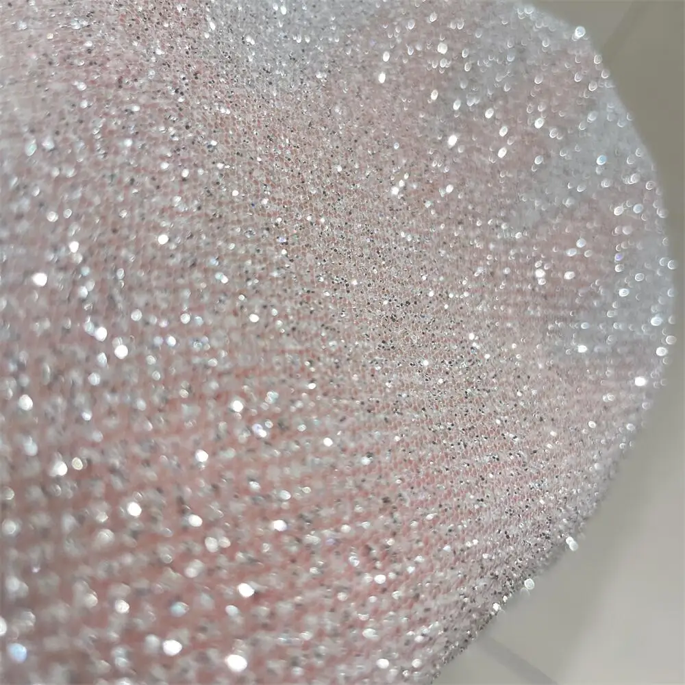 Hilo de red con purpurina plat - Crystal Mesh Fabric reseña y precio